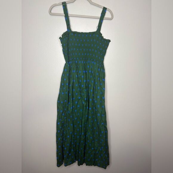 Anthropologie Pinnacle by Shruti Sancheti Smocked A-Line Midi Dress - Picture 6 of 6